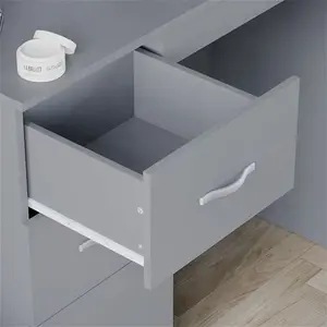 Castleford Dressing Table Zipcode Design Colour: Grey