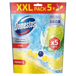 Domestos Power 5 Lime Toilet block 302g