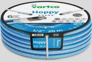 Garden Hose Heavy Duty Reel Reinforced Premium 6 Layer 50 metres 1/2" - 12mm