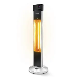 2kW Floor Standing Infrared Heater - IP34 with Remote Control