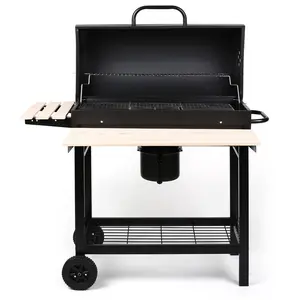 Offset Charcoal Portable Smoker & Grill