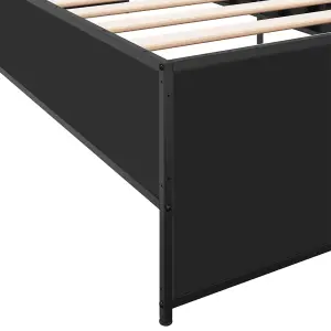 Berkfield Bed Frame without Mattress Black 90x200 cm