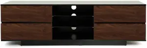 Centurion Supports Avitus Gloss Black with 4-Walnut Drawers and 2 Shelves up to 65" LED, LCD, Plasma TV Cabinet