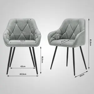 Rigney Dining Chair (Set of 2) Grey