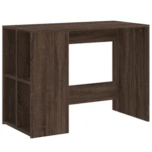 Berkfield Desk Brown Oak 102x50x75 cm Engineered Wood