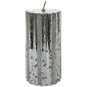 Unscented Pillar Candle 15cm H x 8cm W x 8cm D