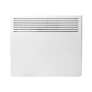 Eco Electric Panel Heater Thermostat 1000W Wall Mounted or Free Standing White