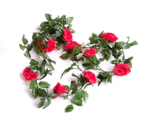 Best Artificial 7ft Pink Silk Rose Garland decoration - perfect from home, office or events