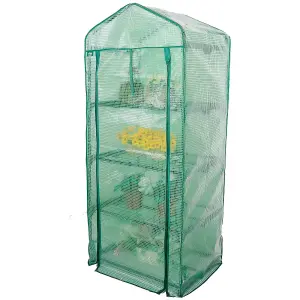 PE Cover for 4 Tier Mini Greenhouse Outdoor Garden Plants Grow Green House