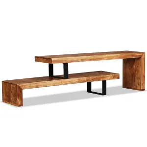 Berkfield TV Stand Solid Acacia Wood