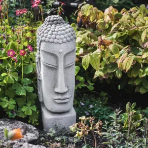 Traditional Temple Buddha Head Statue