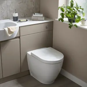 Cooke & Lewis Helena White Semi-recessed Basin (W)55cm