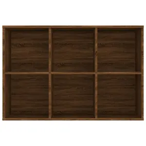 Gardinier Book Cabinet 66 x 30 x 98 cm Engineered Wood Brown Oak