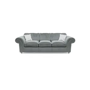 Windsor Granite 3 Seater & 2 Seater Sofas - Silver Feet