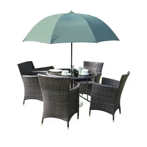 SheltaShade UV Protective Garden Parasol With Zip On Windbreak