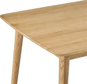 DUSK Heidi Solid Oak 4-6 Seater Dining Table - Natural