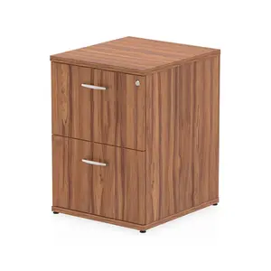 Impulse 50cm Wide 2 -Drawer File Cabinet Walnut