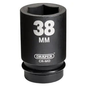 Draper 5151 Expert 38mm 1 Square Drive Hi-Torq 6 Point Deep Impact Socket