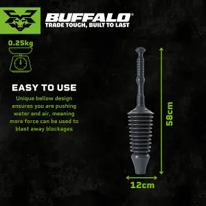 Buffalo Heavy Duty Snake Toilet Plunger