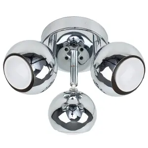 ValueLights Silver Ceiling Bar Spotlight and GU10 Spotlight LED 5W Cool White 6500K Bulbs