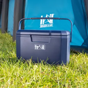 Trail Small Cool Box 5L Insulated Hard Cooler Hot Cold Food Drink Picnic Lunch Camping - Dark Blue