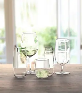 Acrylic Large Wine Glass - Plastic Picnic Camper Glasses - Set of 4