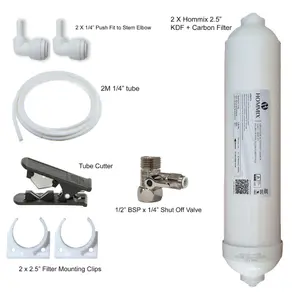 Hommix Verona Chrome 3-Way Tap & Advanced Single Filter Under-sink Drinking Water Filter & Filter Kit