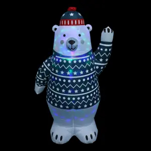 (H)1.22m LED Christmas Polar bear Inflatable