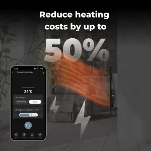 AENO Premium Eco Smart Heater LED Black