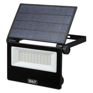 Sealey Extra-Slim Solar Floodlight With Wall Bracket 30W SMD LED 3000LM LED30S