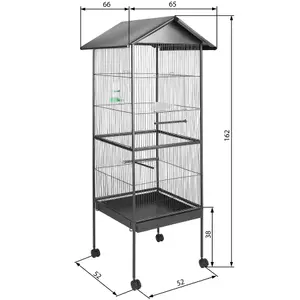 Bird cage 162cm high - anthracite