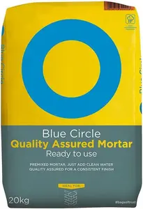 Blue Circle Quality Assured Mortar, 20Kg Bag - Ready Mixed