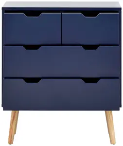 GFW Nyborg 2+2 Drawer Chest Nightshadow