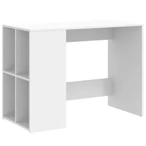 Berkfield Desk White 102x50x75 cm Engineered Wood