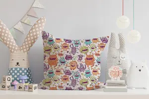 Playful Halloween Monsters Cushions 60cm x 60cm