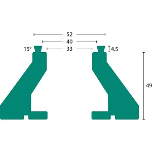 Axminster Woodturning O'Donnell Dovetail Jaws - 38mm