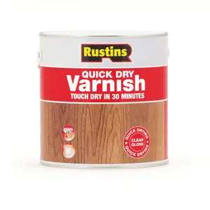 Rustins Quick Dry Varnish Gloss - Clear 2.5ltr