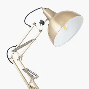 Brass Angled Task Table Lamp Study Desk Like