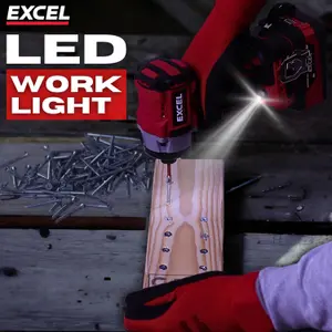 Excel 18V Cordless Brushless Impact Driver with 1 x 2.0Ah Battery & Charger