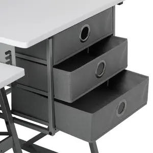 Eclipse Ultra Sewing Machine/ Hobby Table in Grey / White - Sewing Online 13376