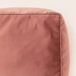 icon Amara Velvet Bean Bag Pouffe Dusk Pink