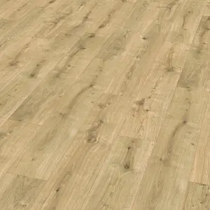 GoodHome Rowley Wood effect Laminate Flooring Sample