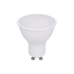 7W GU10 Plastic Body SMD LED, 560 Lm 6000K pack of 10pcs, Equivalent to 50W/60W Halogen