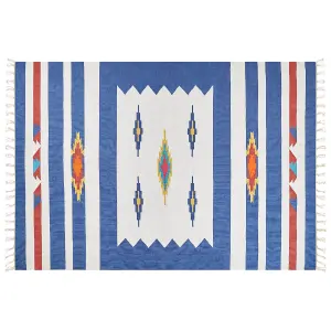 Cotton Kilim Area Rug 200 x 300 cm Multicolour VARSER