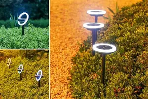 Solar Powered Waterproof Garden Lamp In 2 Colour Options | Wowcher