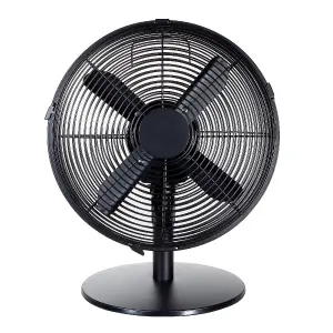 Zanussi ZNMDF1201MB Zanussi 12" Metal Desk Fan - Matt Black