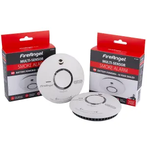 FireAngel ST-622 10 Year Thermally Enhanced Optical Smoke Alarm (Thermoptek) Twin Pack