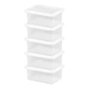 3 x 12 Litre Multipurpose Plastic Storage Containers Useful Boxes Complete With Lids