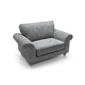 Ingrid Collection Cuddle Chair in Steel Grey