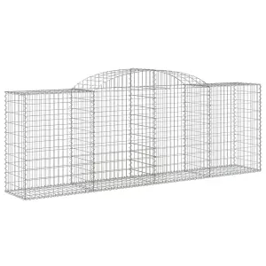 Berkfield Arched Gabion Baskets 20 pcs 300x50x100/120 cm Galvanised Iron